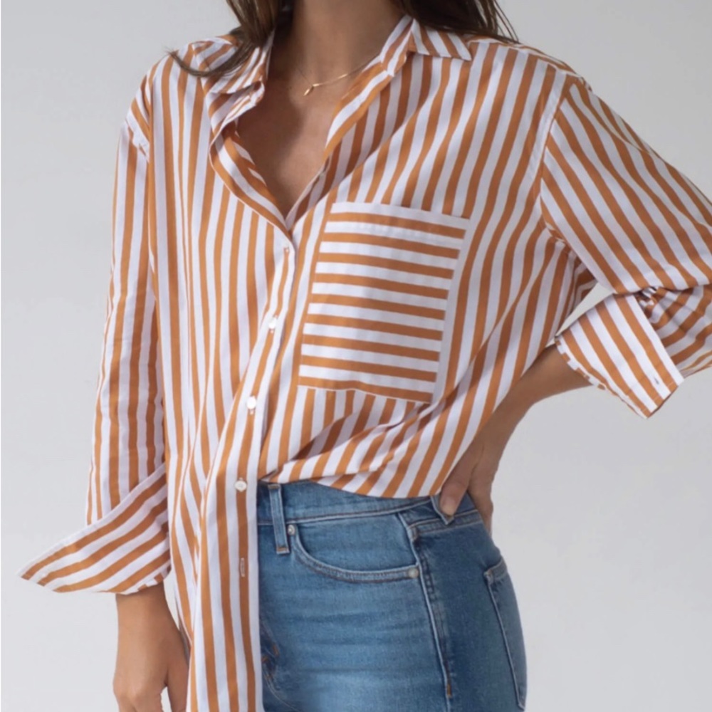 NWT Deep End Oxford button down in Aperitif - unworn
